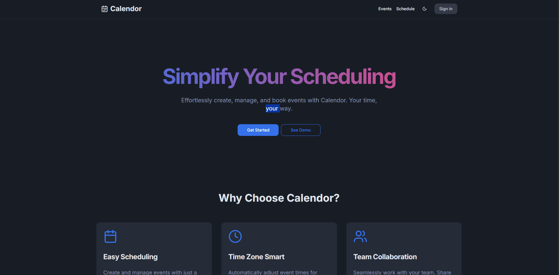 Calendor
